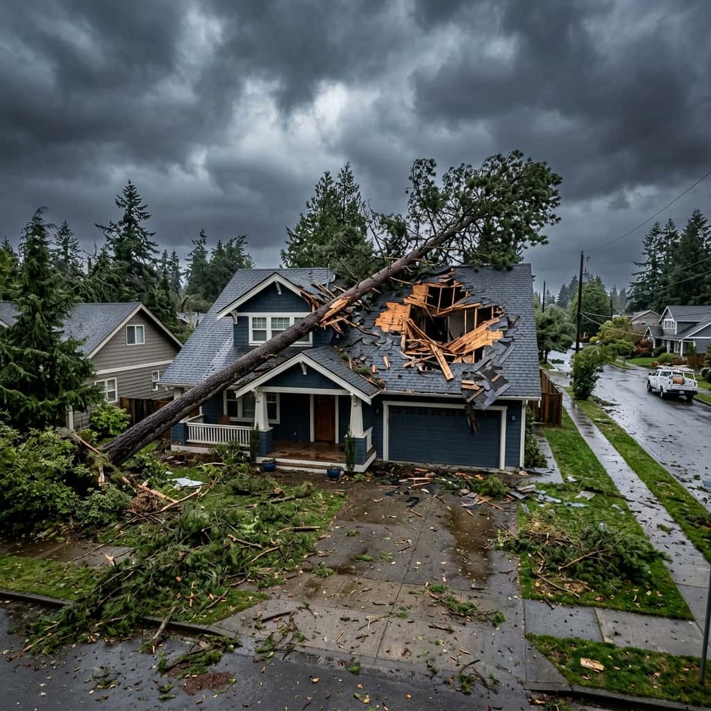 Storm and Wind Damage Restoration Portland Vancouver